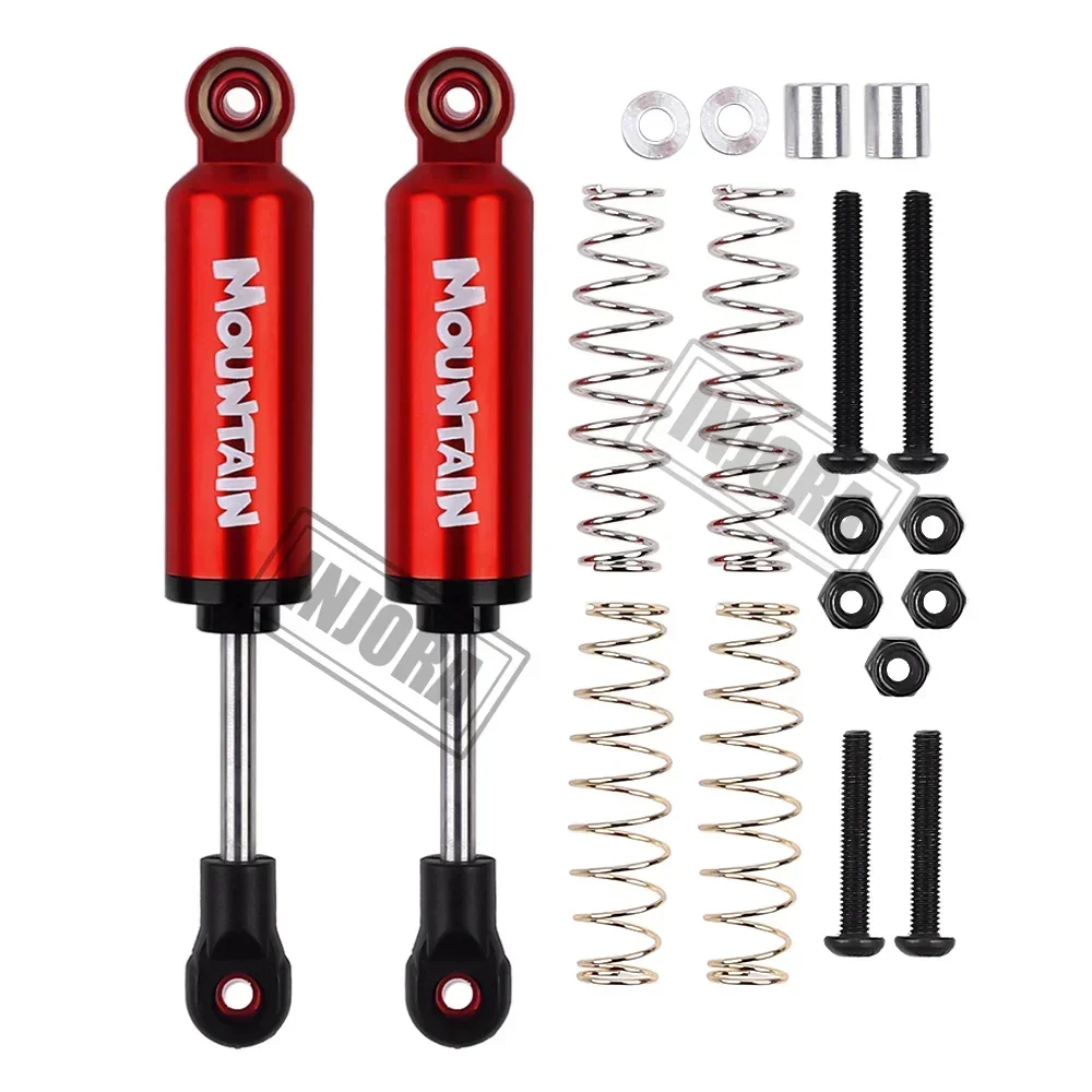 Injora amortecedor de mola embutido 90/100/110/120mm amortecedor para 1/10 rc rastreador carro axial scx10 90046 capra redcat gen8