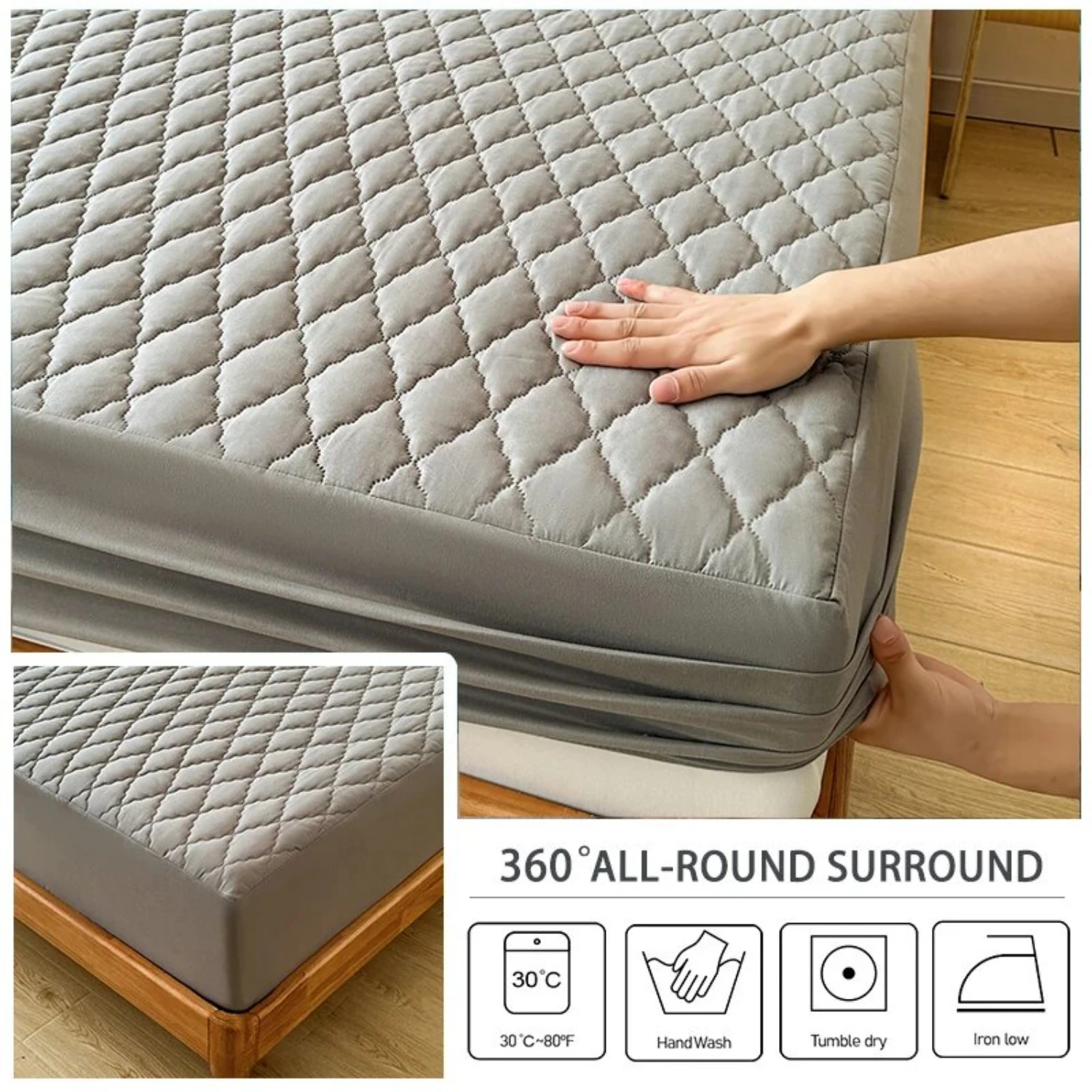 Single Soft, Comfortable, and Waterproof Wool and Cotton Clip Bedspread Sheet - Skin Friendly Piece for Adults, Children, and Pe