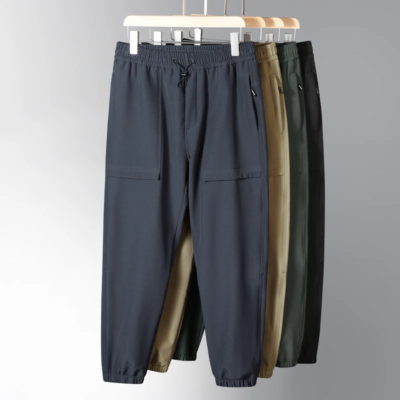 Nuevos pantalones deportivos impermeables y resistentes al viento para senderismo al aire libre de Otoño Invierno para hombre, pantalones Harun gruesos y cálidos informales a la moda