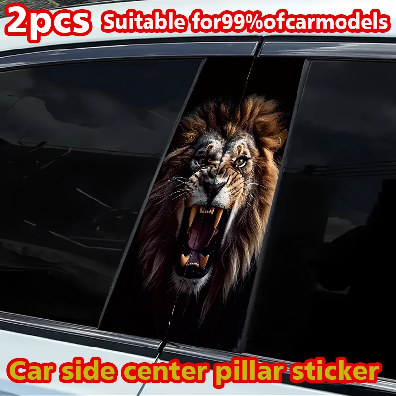 

2 pieces of multi-pattern car stickers Creative B-pillar protective stickers, auto parts stickers on glass surfaces