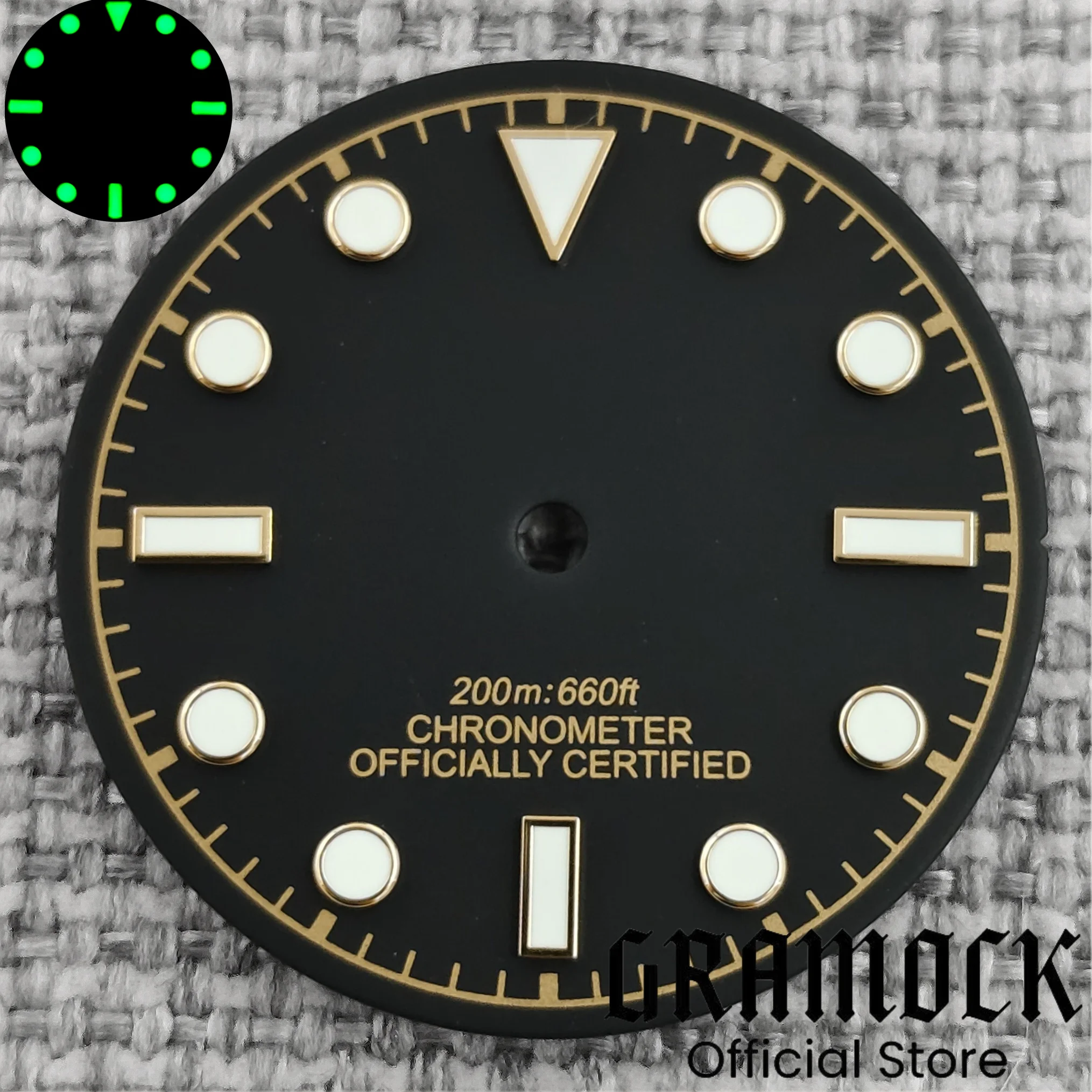 GRAMOCK NH35 29mm Wine Red Pink Black Brown Sterile Watch Dial Gold Rose Gold Index Lume Fit NH35 NH36 ETA2824 PT5000 Movement