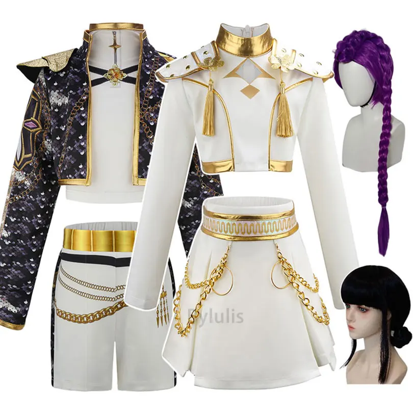 أزياء الهالوين للفتيات أزياء شيطان هنتر رومي زوي التأثيرية أزياء الفتيات الموحدة كرنفال موضوع ملابس أداء الحفلات