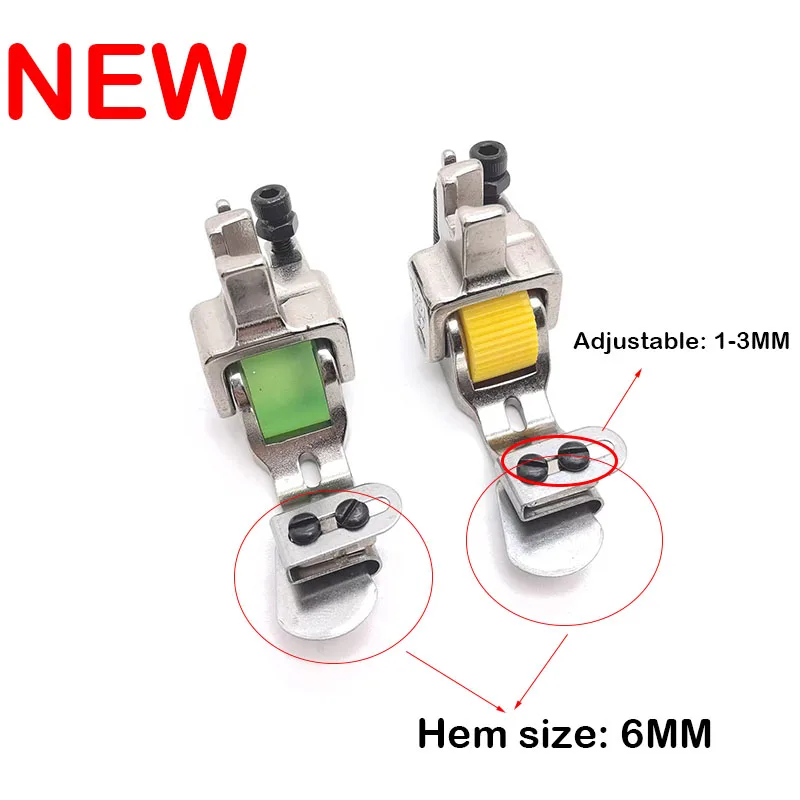 P351 Roller Presser Foot For Industrial Sewing Machine Lockstitch Machine Flat Car Bottom Fold Down Folding Hemming Curling