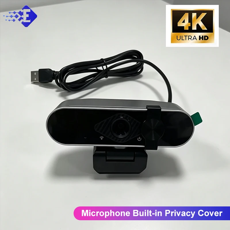 High Definition Computer Web Camera 4K 2K 1080P USB Camera With Microphone Built-in Privacy Cover For Desktop Laptop