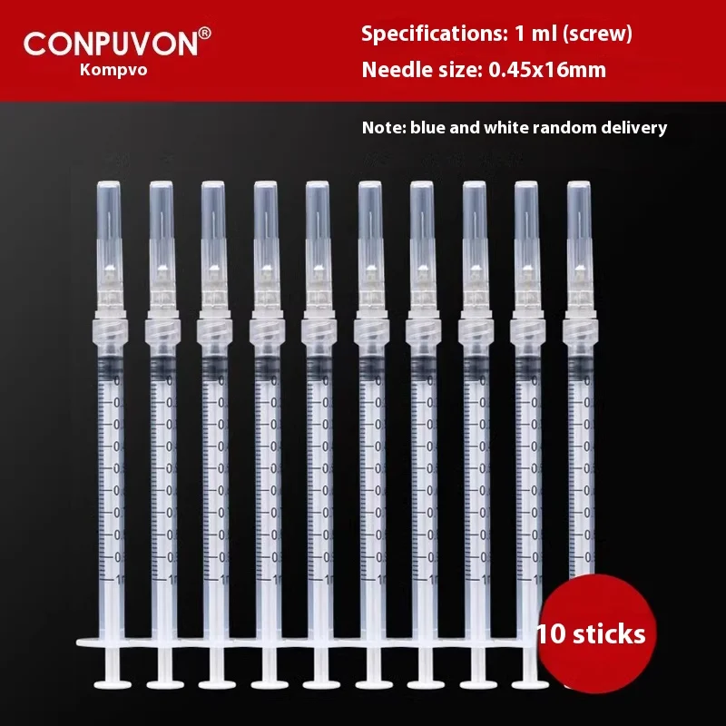 

1ml/2ml/5ml Plastic Disposable Injector Syringe For Refilling Measuring Nutrient surgery tool Disposable Plastic Screw Syringe