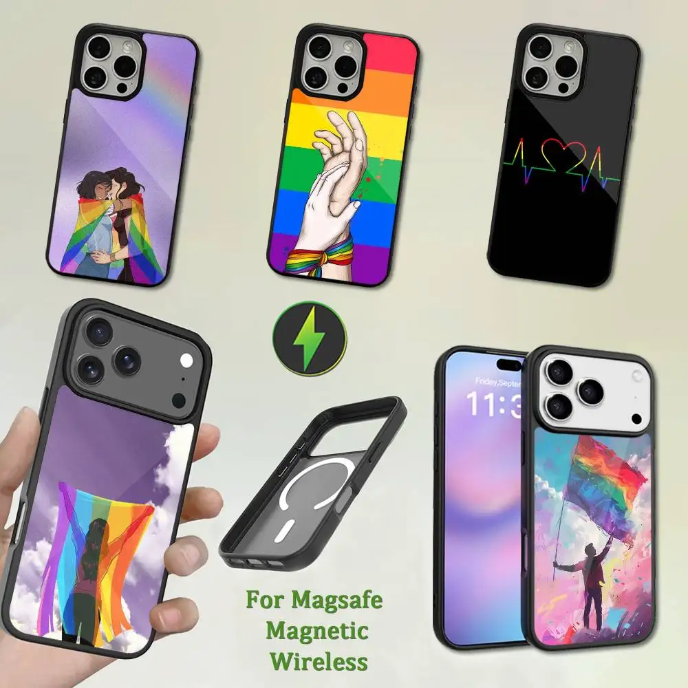 

Love Art Bisexual Flag Phone Case For iPhone 13,12,11,16,15,17,14,Pro,Max,Plus,Mini,Magsafe,Magnetic Wireless Charging