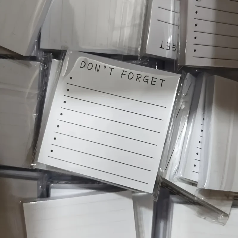 100 Sheets Self-Adhesive Sticky Notes, Remind Study Memo, Portable Reading Log, Suitable for Planning, Home and Office Use