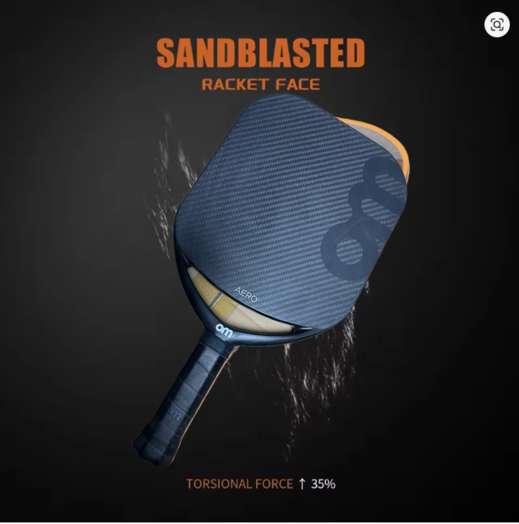 New Usapa Approved 16mm 3K Gen 4 Propulsion Carbon Raw Carbon Fiber Surface PickleBall Paddle Elongated Handle Paddle Racket