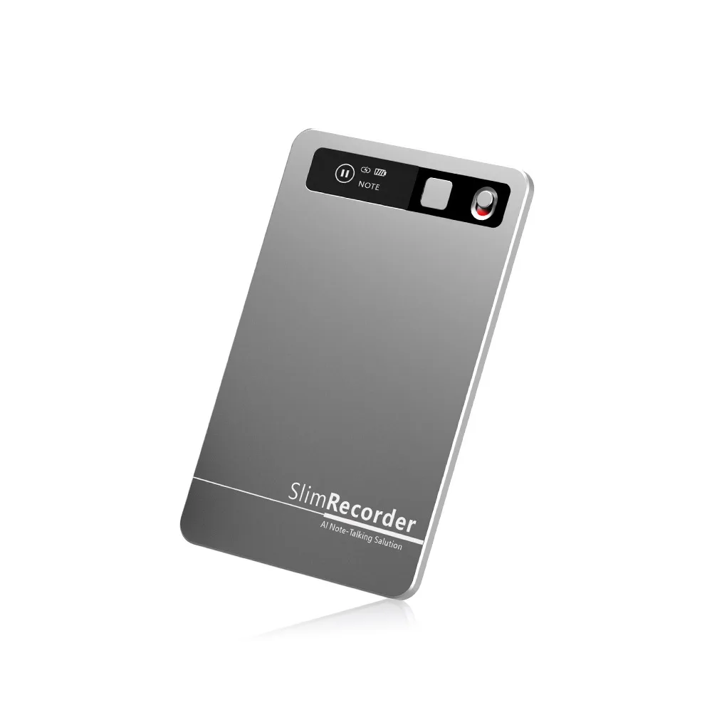smart ultra-thin ai voice recorder bluetooth with magnetic meeting notes synchronous translation card recorder