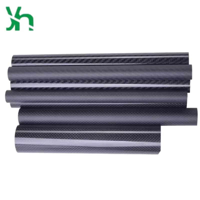 Tubos de fibra de carbono multirotor, tubos de fibra de carbono lisos [diámetro exterior] 4-60 mm, usados para marcos de drones de fotografía aérea