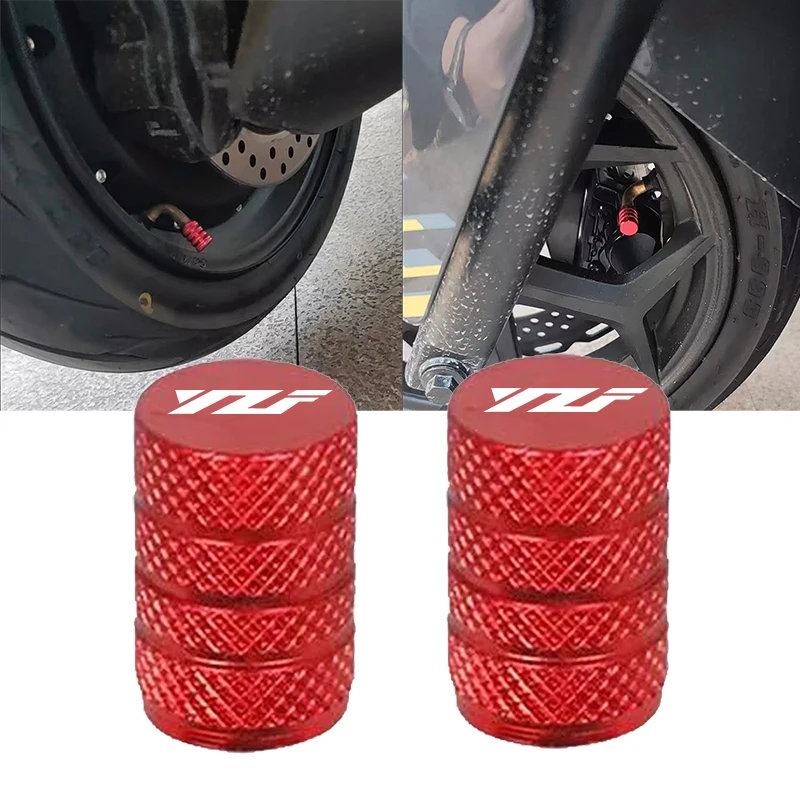 

for Yamaha YZF R3 R25 R6 R1 R125 250 2013-2021 Motorcycle CNC Aluminum Wheel Tire Valve Stem Caps Wheel Stem Cap Dustproof Cover