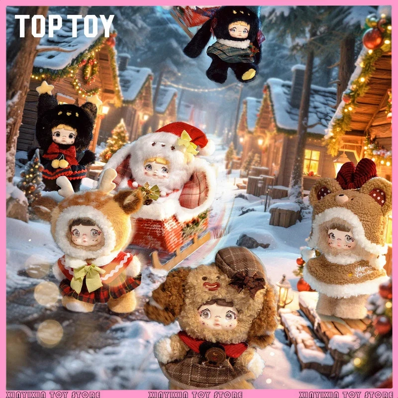 

Nommi Christmas Night Series Blind Box Rabbit Keychain Ornament Christmas Gift For Doll Collectors Mysterious Box Surprise Gift