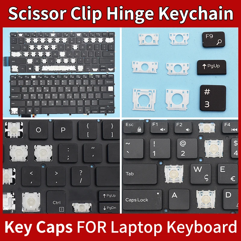 

Replacement Keycaps Scissor Clip Hinge For DELL XPS 15 9550 9560 9570 P56F Precision 5510 m5510 m5520 m5530 keyboard Keychain