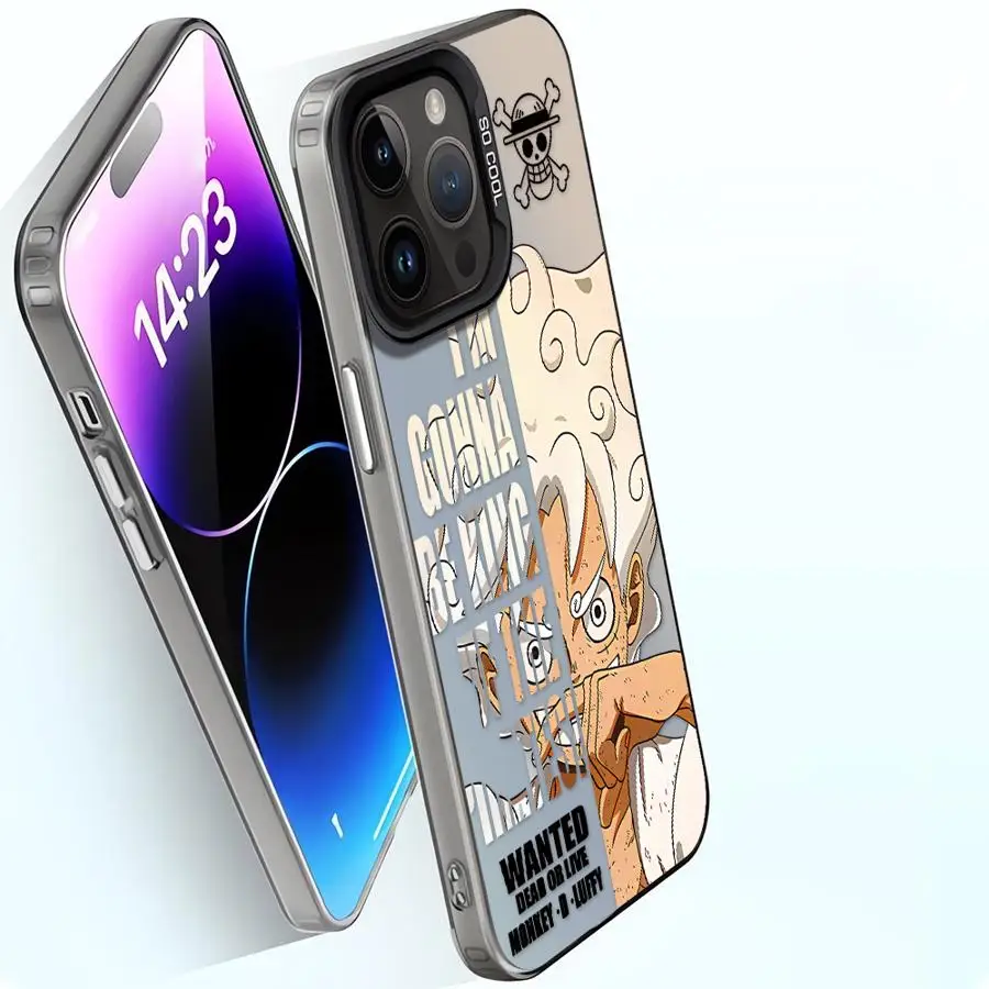 Casing Ponsel untuk iPhone 17 16e 11 12 13 Pro Max 14 15 16 Plus Soft Shell Ones Pieces Anime