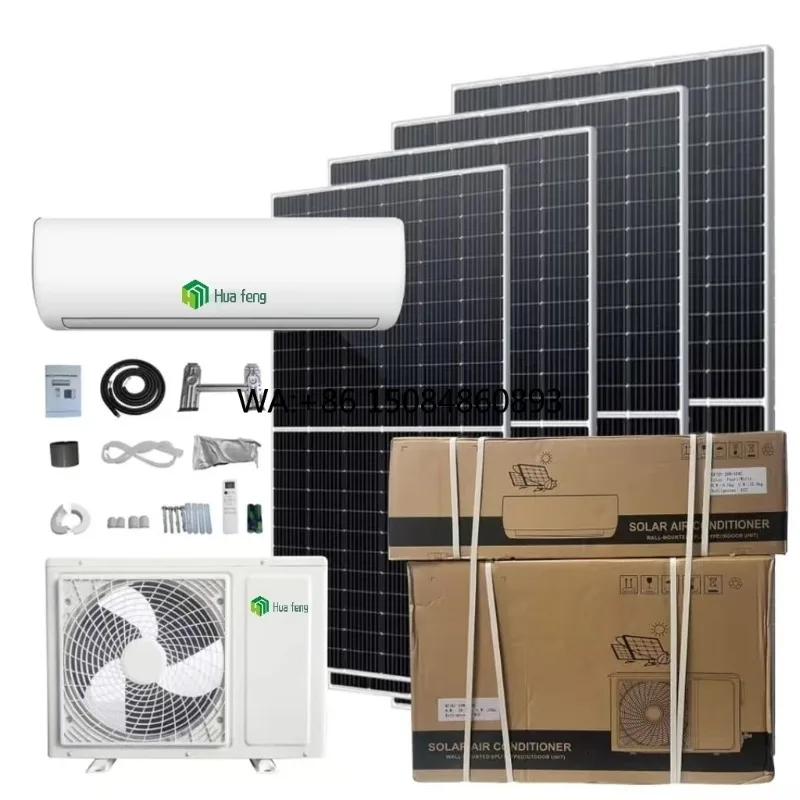 

12000BTU Hybrid Solar Inverter Mini Split AC, Heating & Cooling for Home/Hotel/Garage