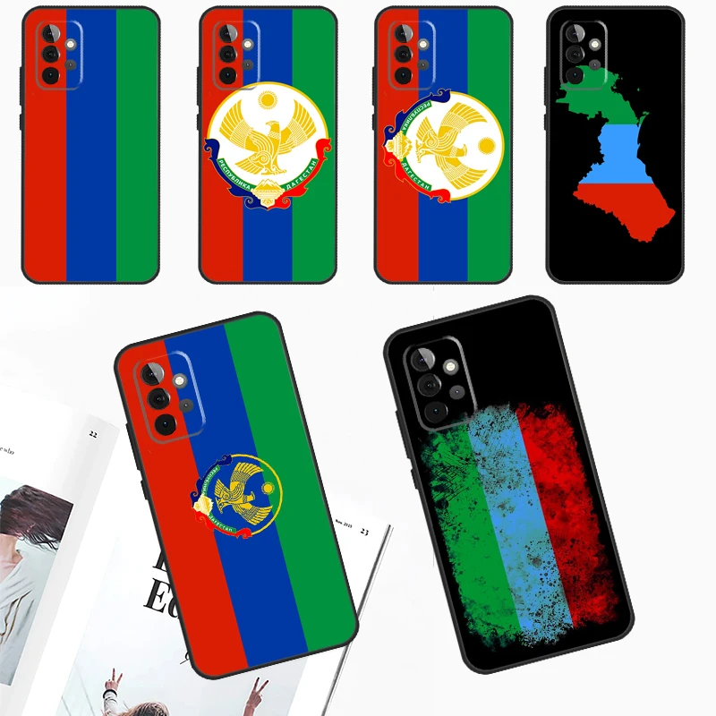 Dagestan Flag Coat Of Arms Cover For Samsung Galaxy A15 A25 A35 A55 A53 A33 A13 A52 A32 A12 A51 A71 A14 A34 A54 Case