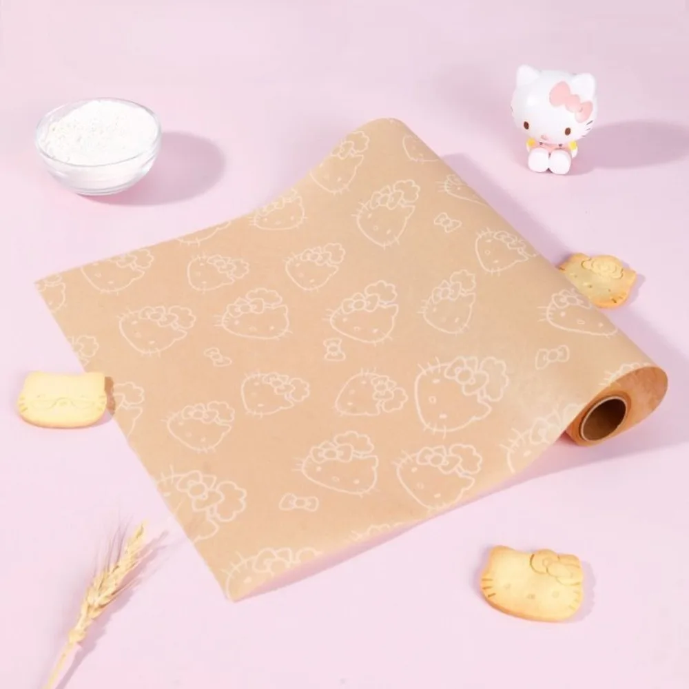 

Hello Kitty Silicone Paper Towel Roll Baking Tray Oven Food Grade Silicone Oil Paper Cake Non-stick Oil Absorbing Paper New
