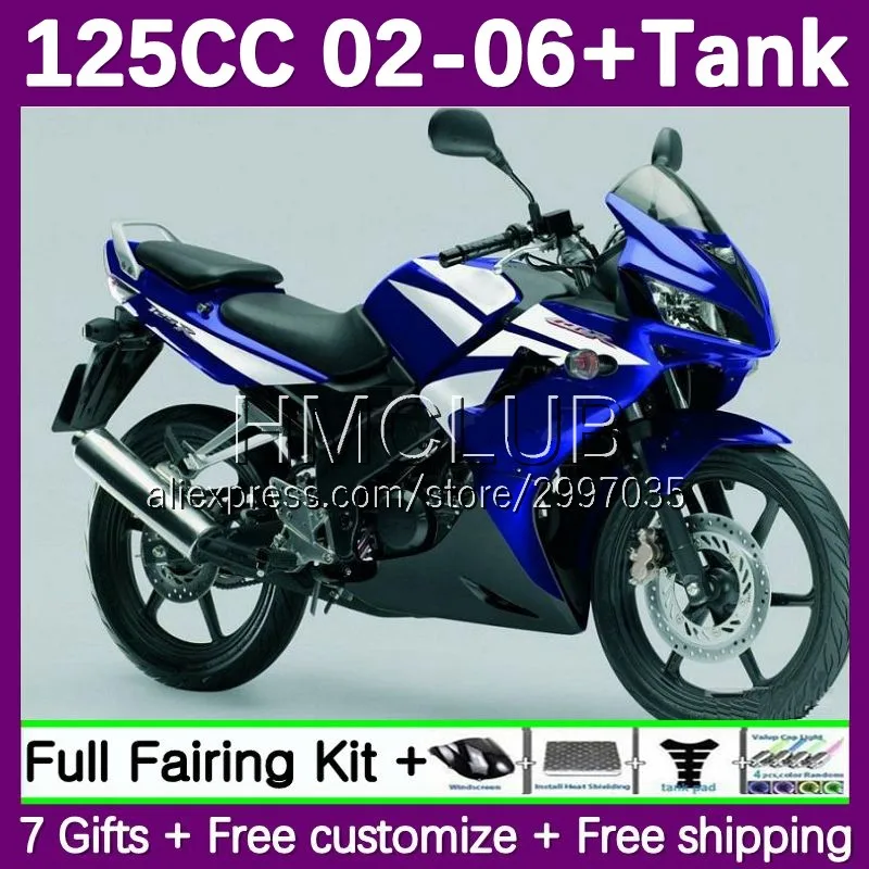 Fairing +Tank For HONDA CBR125R CBR-125R blue stock 2002 2003 2004 2005 2006 32No.56 CBR 125CC 125 CC 125R 02 03 04 05 06 Body