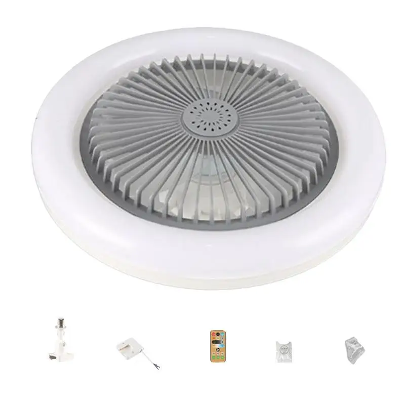 

Ceiling Fan Light Dimmable Ceiling Fan E27 Ceiling Fan Flush Mount 10.2inch Smart LED Fan Light Dimmable Modern Ceiling Fans For