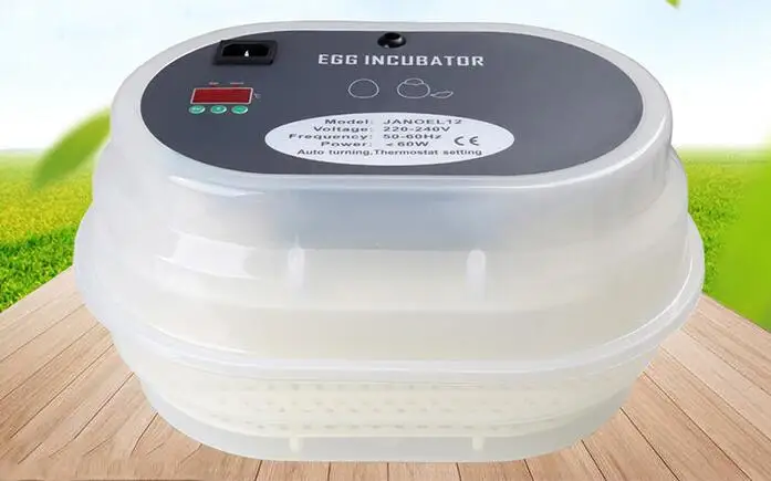 

Mini Automatic Digital Egg Incubator JN12, Hatcher, Brooder, Setter farm egg incubator 9eggs incubator