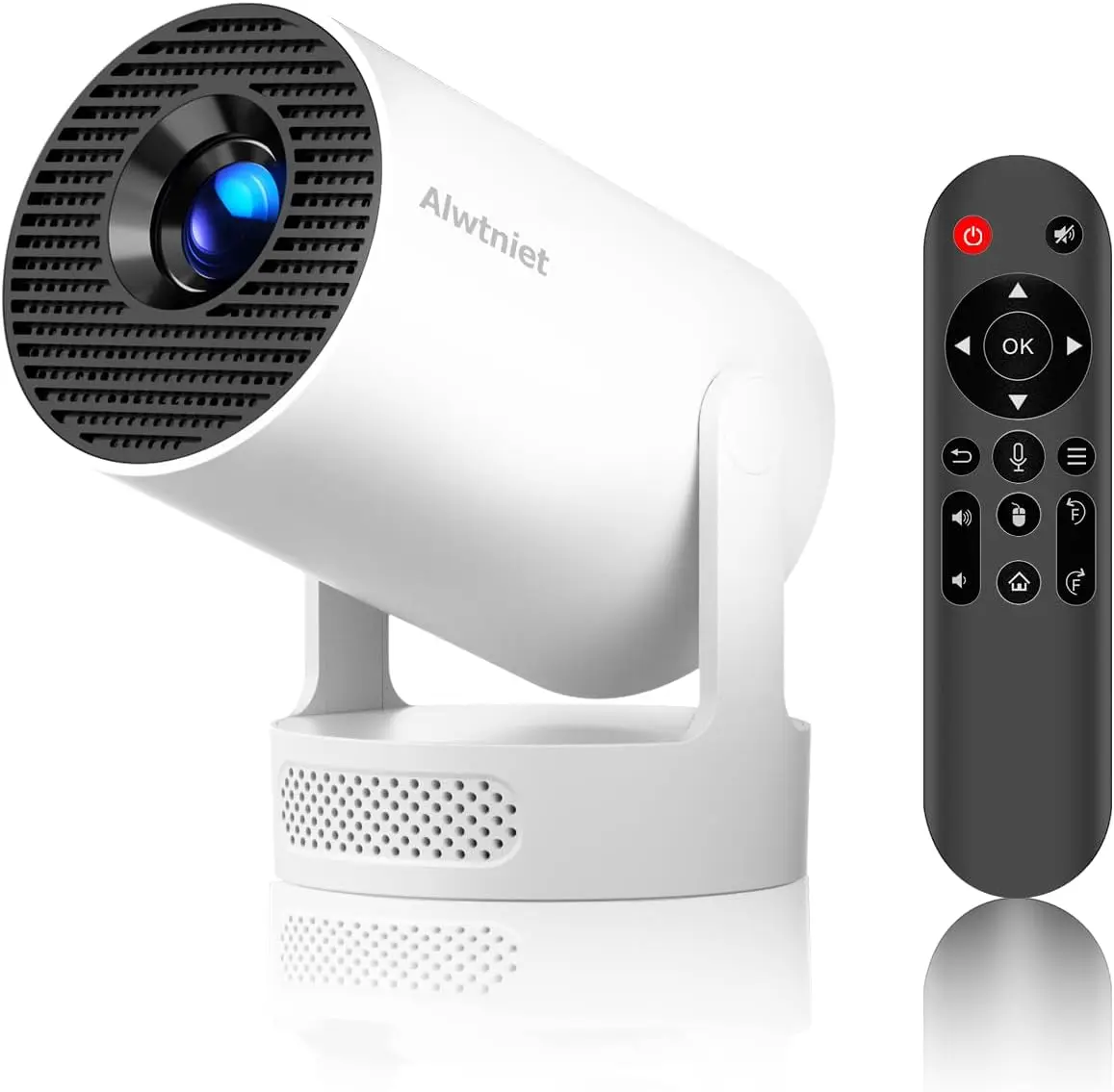 

Портативный мини-проектор с Wi-Fi 6 и Bluetooth 5.4, поддержкой 4K, умной системой Android 14, автоматической коррекцией трапецеидальных искажений для домашнего кинотеатра