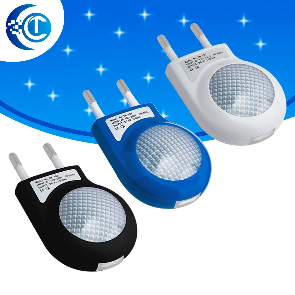 Mini Led Snail Night Light Auto Night Lamp Built-in Light Sensor Control Light Wall Lamp For Baby Kids Bedroom EU Plug