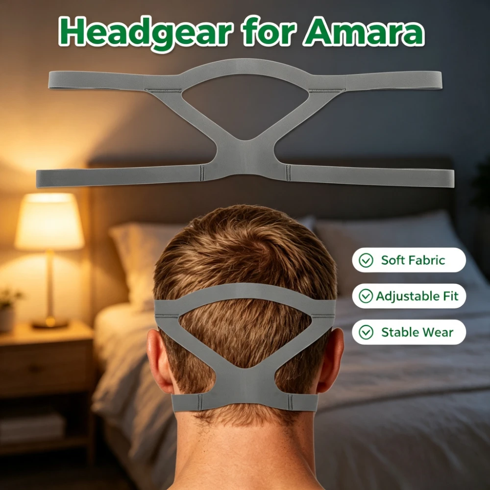Anti Snore Chin Strap Adjustable - Headband Pengganti CPAP yang Kompatibel dengan