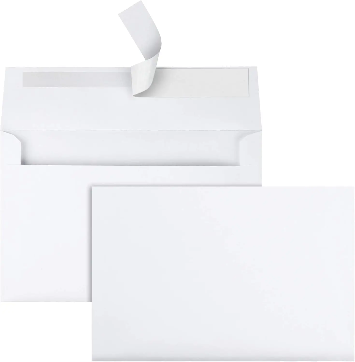 A9 Greeting Card Envelopes, Self Seal, 5-/4 x 8-/4, 24  White, for Half-Fold Greeting Cards, Invites & Photos, 100 Per  (QUA