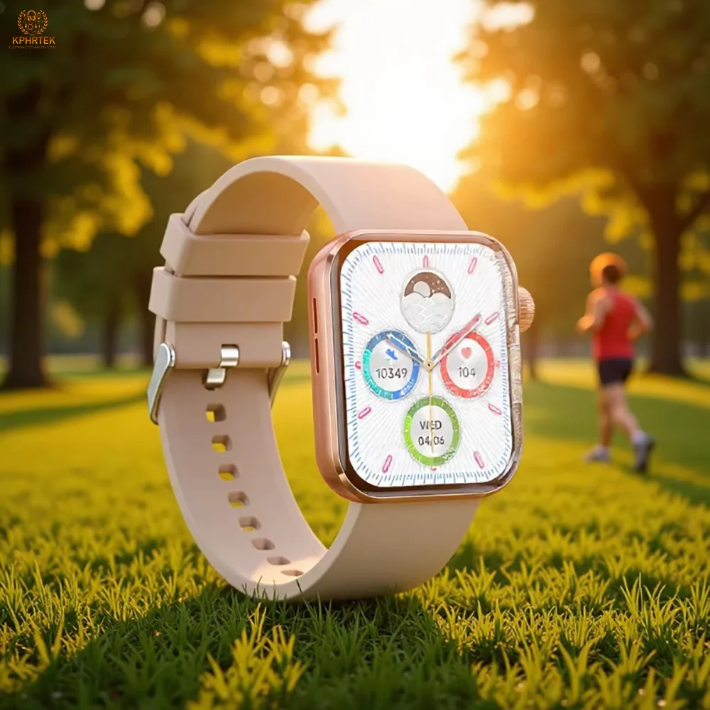 

KM10 smartwatch, a cross-border e-commerce product, features a 1.83-inch square screen, IP67 water resistance, Bluetooth cal