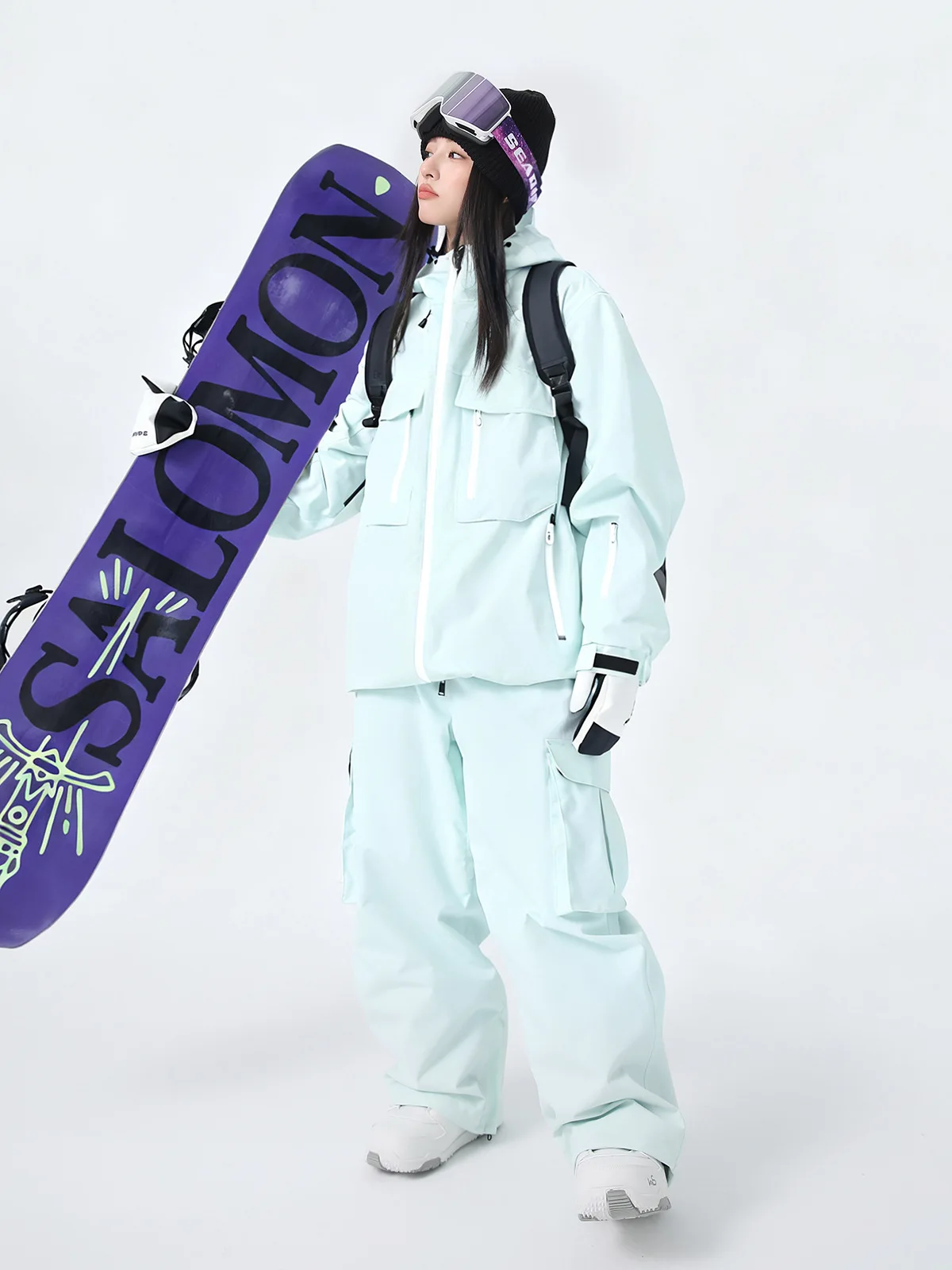 

Костюм для катания на лыжах SEARIPE в рабочем стиле, 3-слойный, теплый, для сноуборда, куртка и брюки для мужчин и женщин, водонепроницаемый, ветрозащитный, профессиональная зимняя экипировка