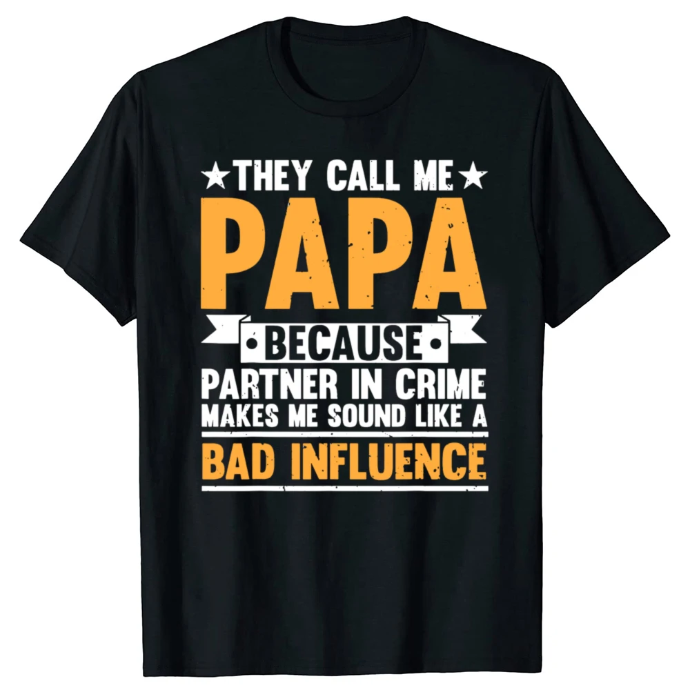 مضحك بابا الجد بابي باباو أبي الجرافيك تي شيرت الرجال النساء موضة عادية التي شيرت 100% القطن فضفاض المتضخم تي شيرت #1