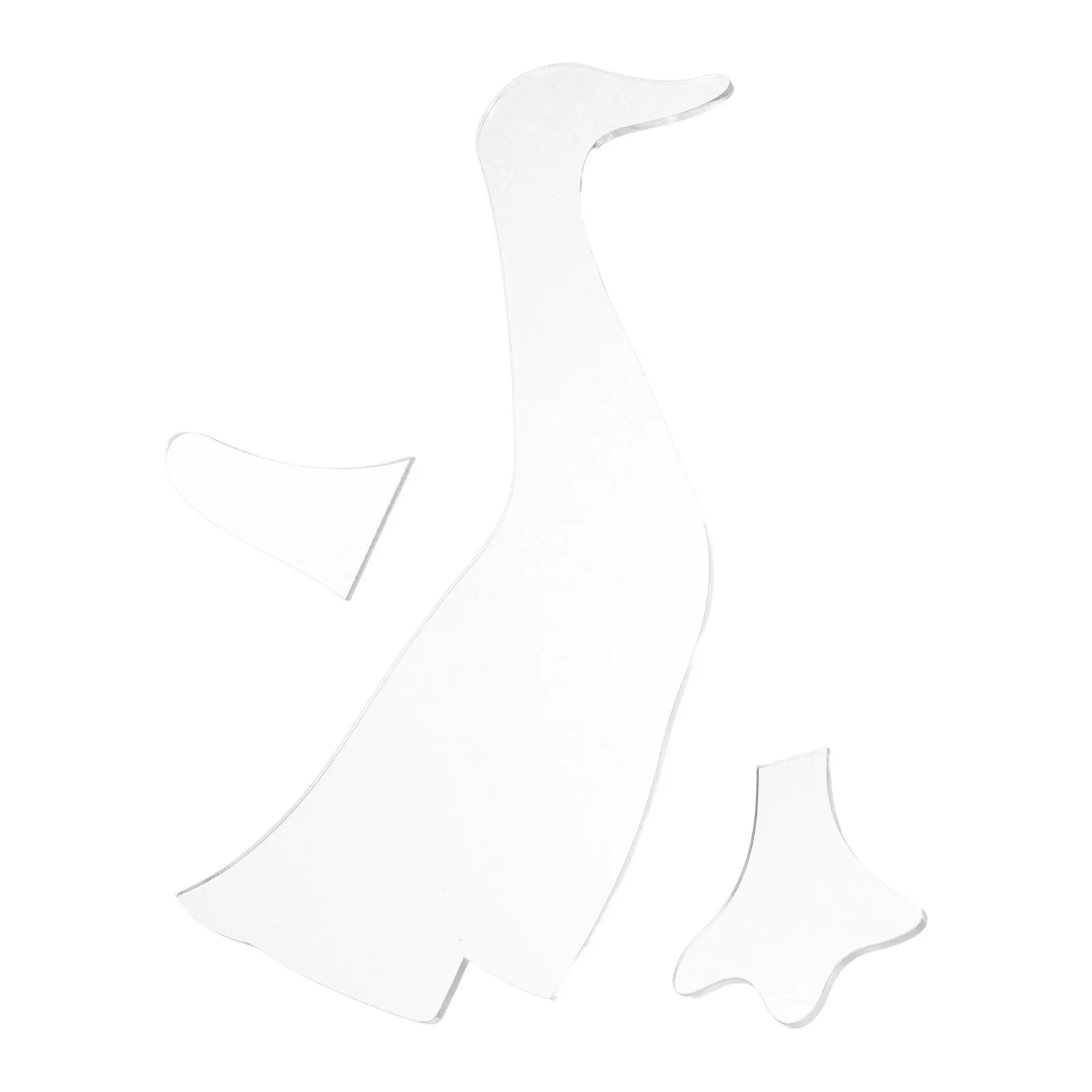 3 قطعة قالب خليط الاكريليك مجموعة الإبداعية محشوة بطة أنماط الخياطة اللحف الإستنسل للمبتدئين الأسرة الحرف