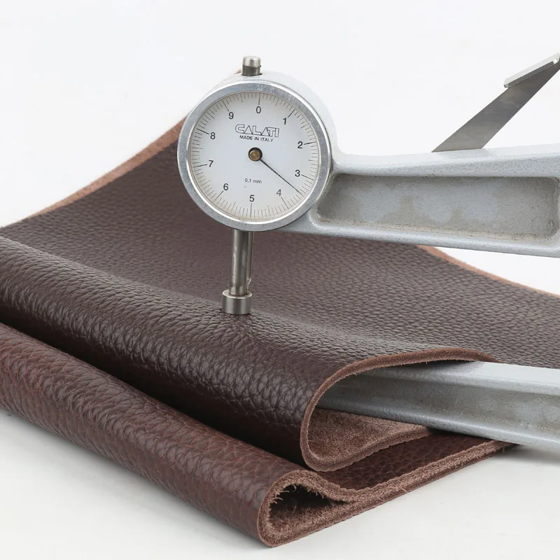 طبقة علوية من جلد البقر بلون القهوة 3.5 ملم، جلد طبيعي مزدوج اللون بني داكن، وسادة أريكة جلدية سميكة، وسادة طاولة، يوجا cu #3