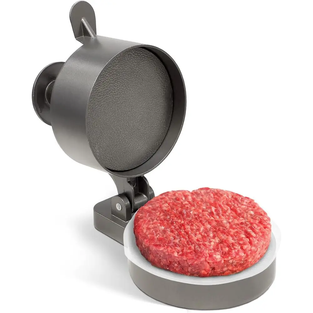 

Square Burger Patty Maker – Adjustable Thickness (1/4 lb to 3/4 lb) with Ejector – Non-Stick, for Burgers, Crab Cakes & Sausage