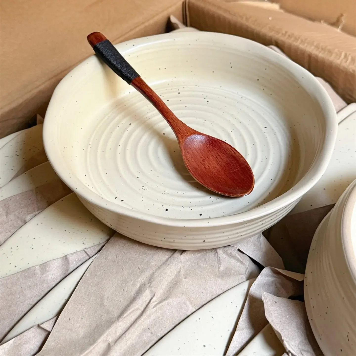 DSA splashing ink irregular fruit and vegetable salad bowl ceramic high-value personal special large-capacity deep plate