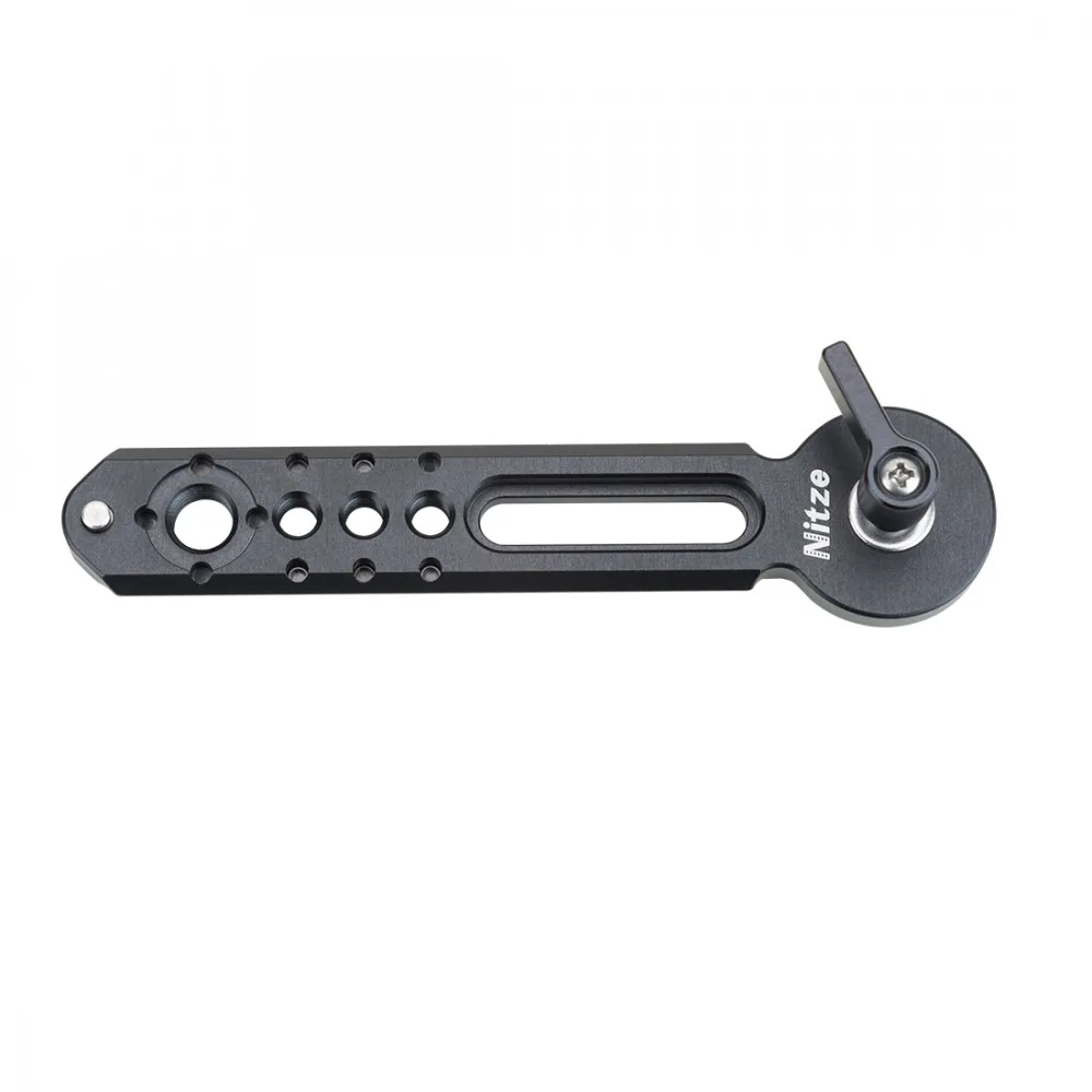 Nitze 5inch Extension Arm Plate NATO Rail to ARRI Rosette Mount w M6 Screw for DSLR Camera Cage EVFs Handle