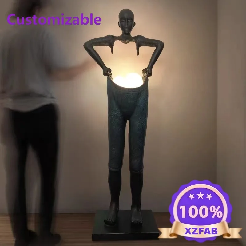 Factory Direct 2026 Modern art sculpture, portrait trousers, window floor-to-ceiling abstract sculpture ornaments, living room,