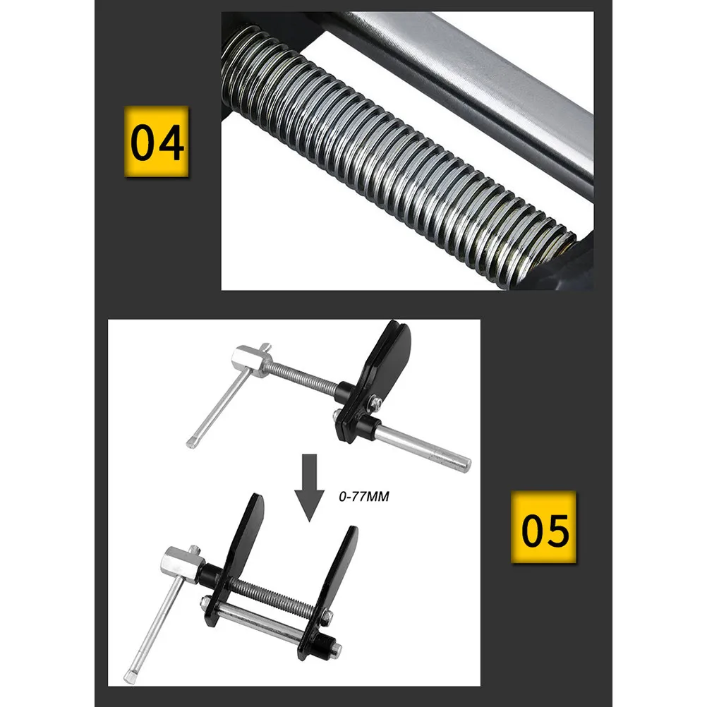 

1Pcs Silver Disc Brake Caliper Adjustment Tool Kit Ergonomic for Auto Brake Shoe Replacement and Caliper Servicing