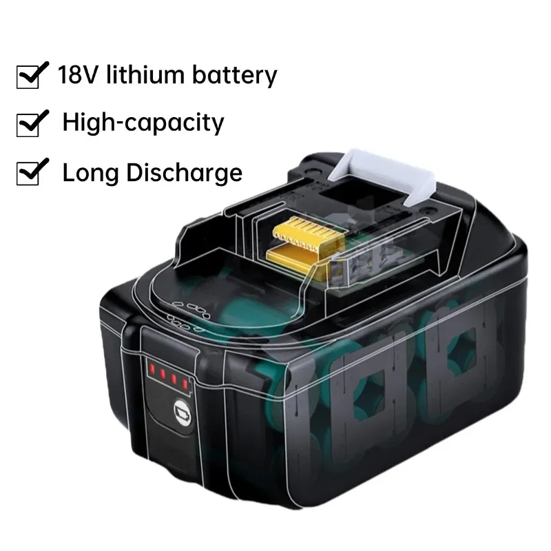 🔋For Makita 18V 6Ah Rechargeable Battery ,For Makita BL1860 BL1850B  BL1830B BL1840 BL1815 Power Tools Battery 【High Quality 】