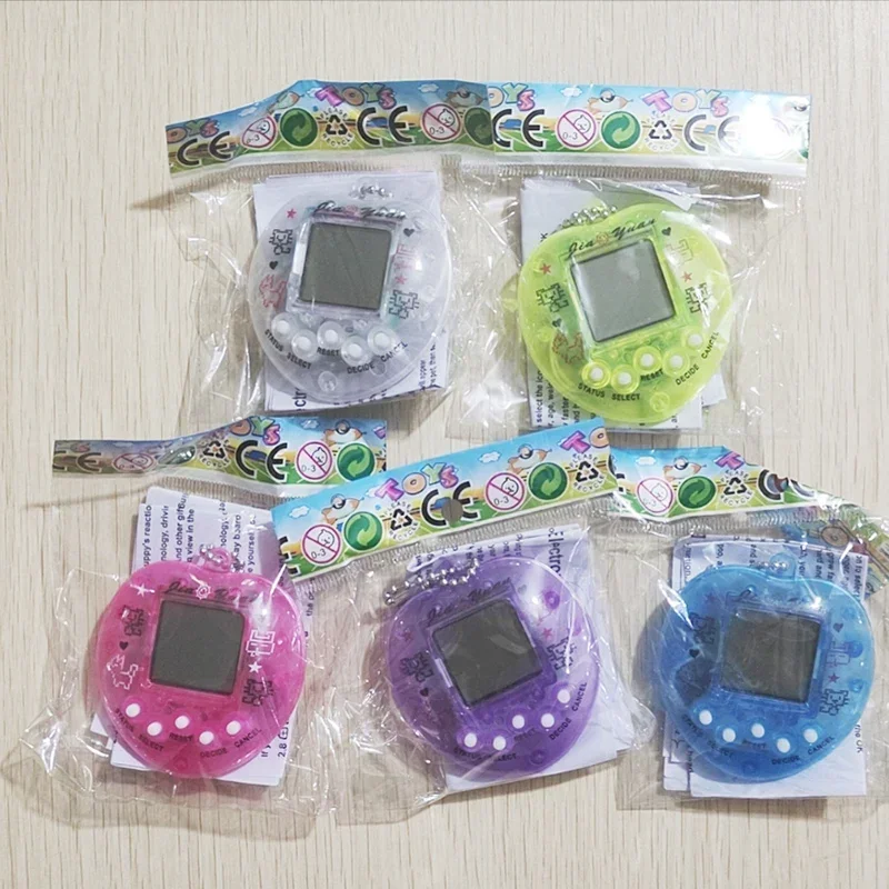 1pc 49 animais de estimação em um animais de estimação eletrônicos transparentes tamagotchi nostálgico virtual cyber digital brinquedos para animais de estimação pixel engraçado jogar brinquedos