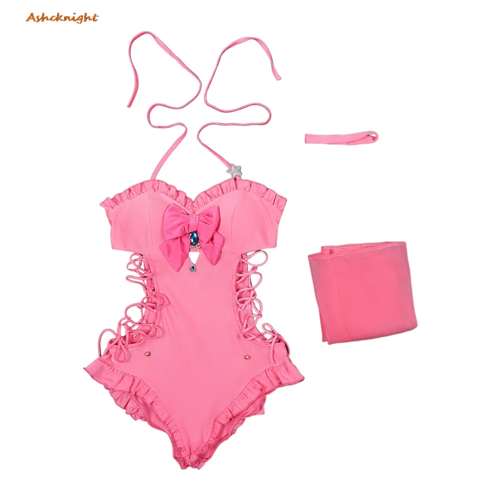 

Anime Game 2026 Movie Jumpsuit Clothes Party Disguise Roleplay Cosplay Princess Peach Halloween Outfit Suits Costume Carnival