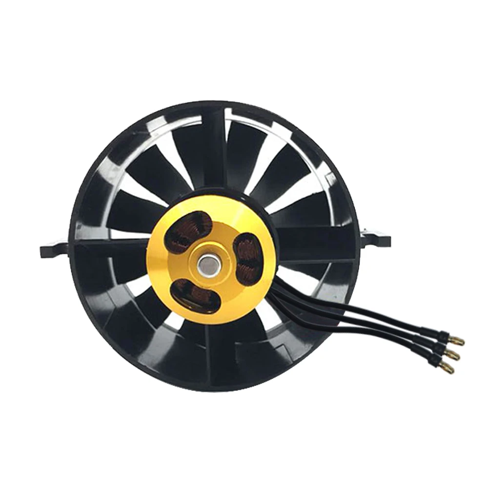 Qx-motor 70mm EDF 12 blade fan qf2827 4S 6S brushless motor and ESC are suitable for aircraft model helicopter