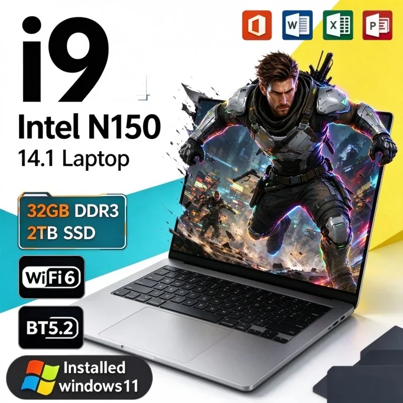 Intel 2026 New Arrival Hot 14.1'' Ultrabook Intel N150 16/32GB RAM 2TB SSD Win11 Study Daily Office Laptop - Aliexpress Deal