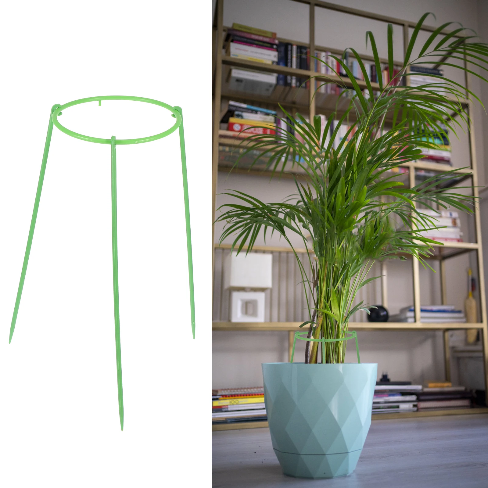 

Plastic Plant Support Cage Round Ring for chid Potted Plants Garden Trellis St Lightweight Durable Flower Pot Holder Eco
