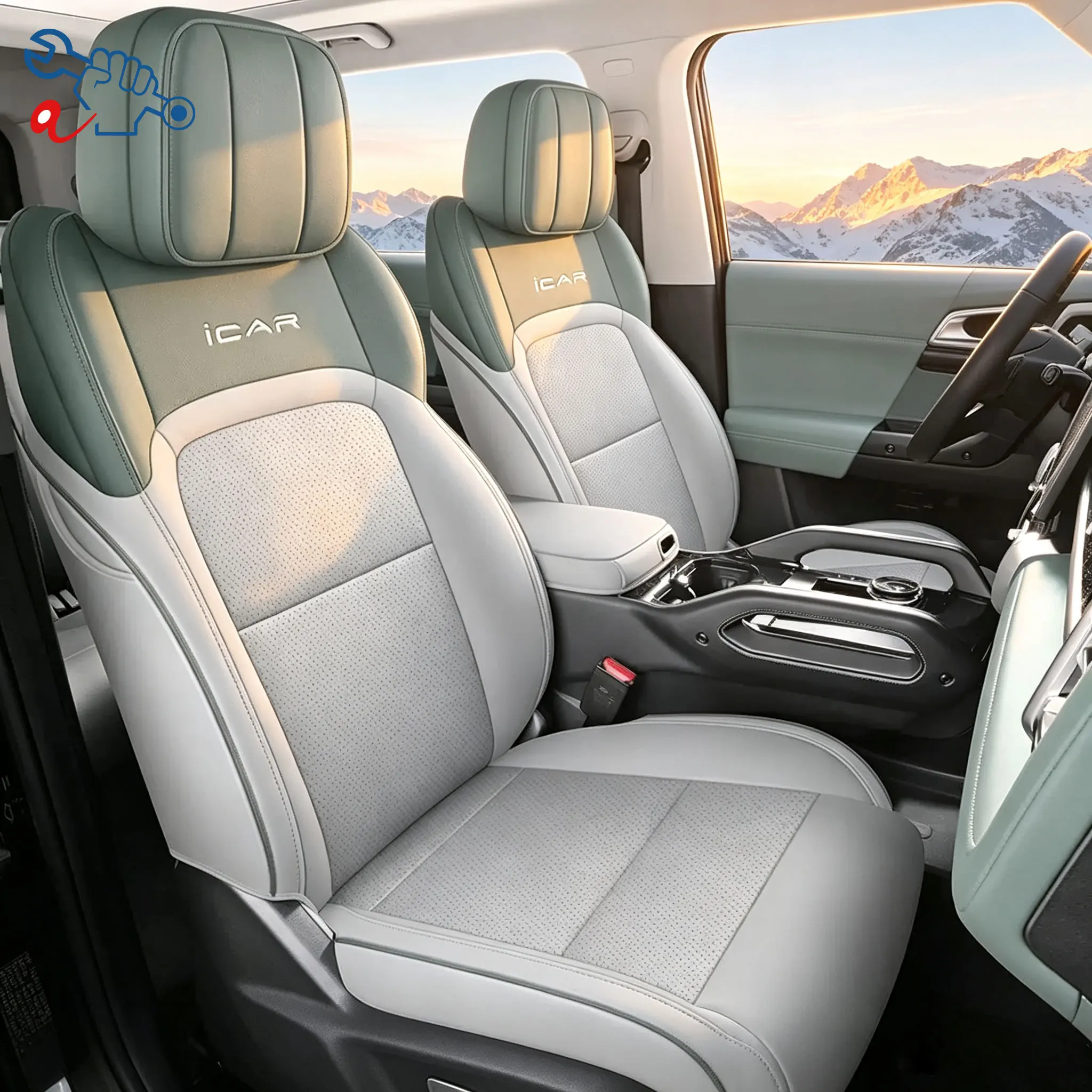 Left‑Drive Car Seat Cover For iCAR iCaur 03 Jaecoo J6 2024‑2026 All‑Weather Auto Seat Cushion Modified Interior Full Surround