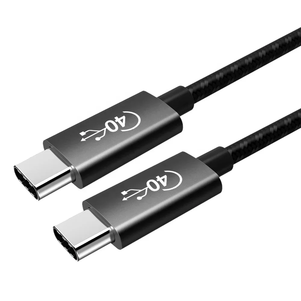 USB4-Datenkabel Thunderbolt 3 Hochgeschwindigkeits-Schnellladekabel mit vollem Funktionsumfang für iPhone 15 Pro Audio-/Video-Gusskabel