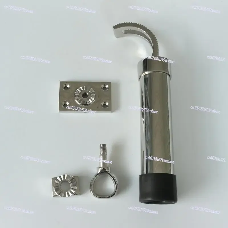 Customized universal fishing rod holder, one-way fishing rod holder, three rows of fishing rod holder, stainless steel 316