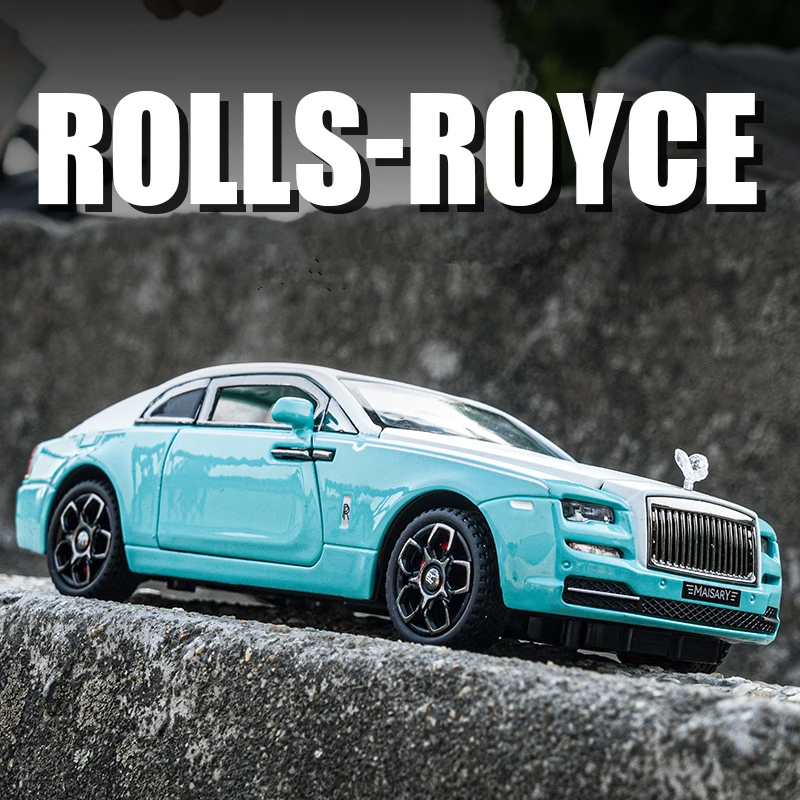 

1/32 Rolls Royce Wraith Alloy Car Model Diecast Metal Toy Vehicles Car Model Simulation Collection Sound and Light Gift