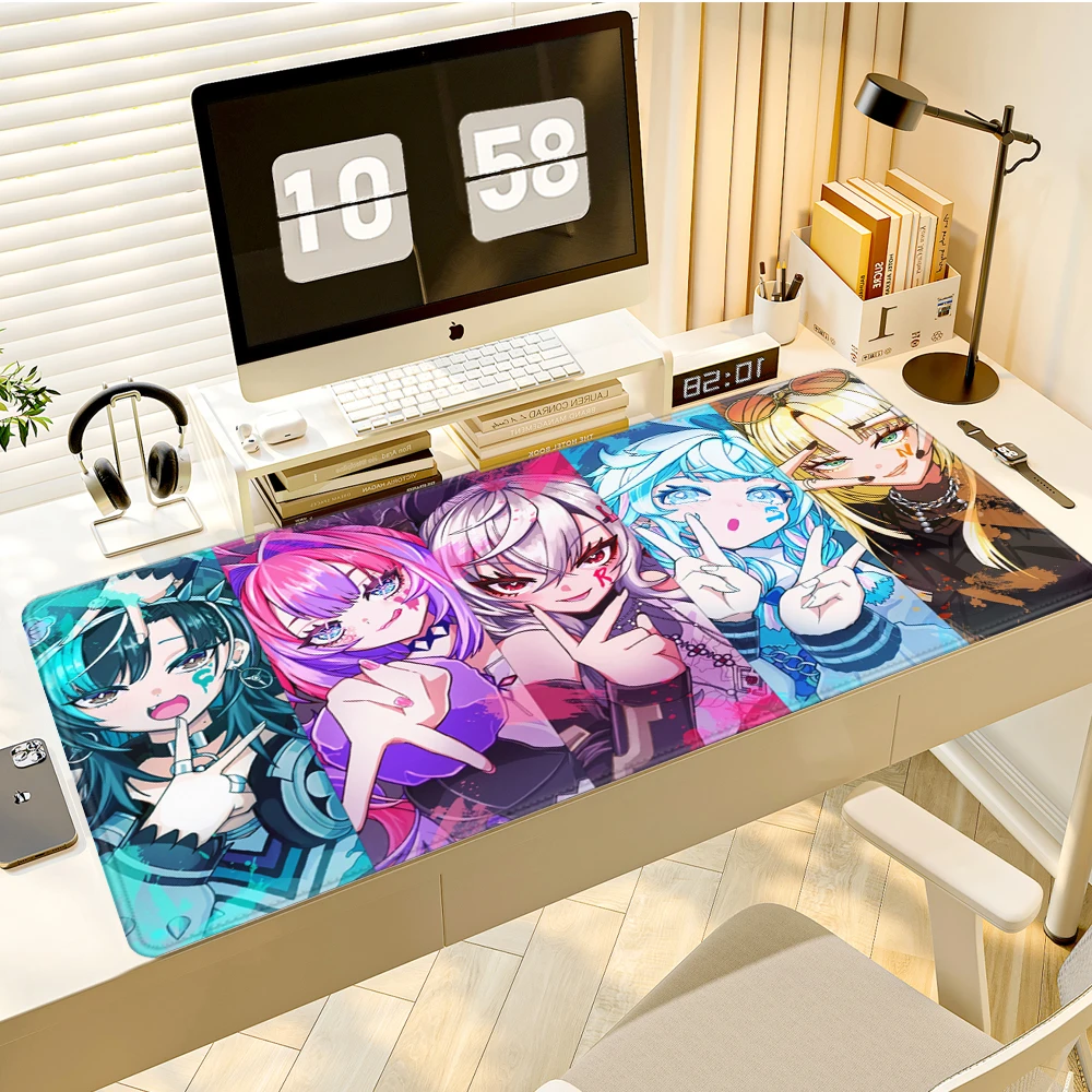 

VSPO Rubber Mouse Pad Extended Desk Mat VTuber Virtual YouTuber Computer Mousepad Gamer HYBXAXC Accessories PC Keyboard PlayPad