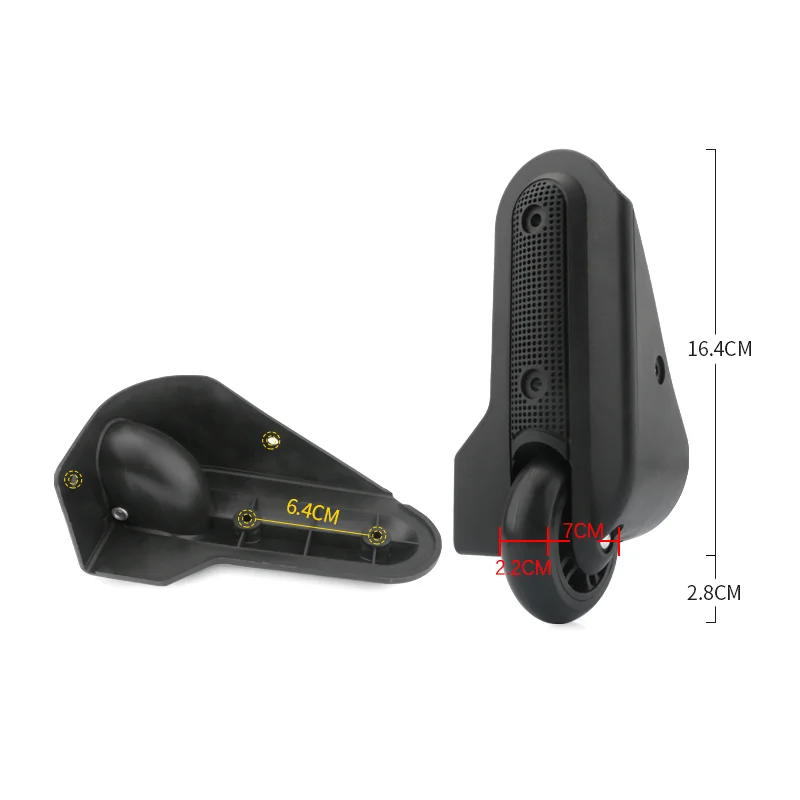 Suitable For Cloth Box D047 Universal Fixed Luggage Wheels Replacement Straight Roller For Suitcase Non-Spinner